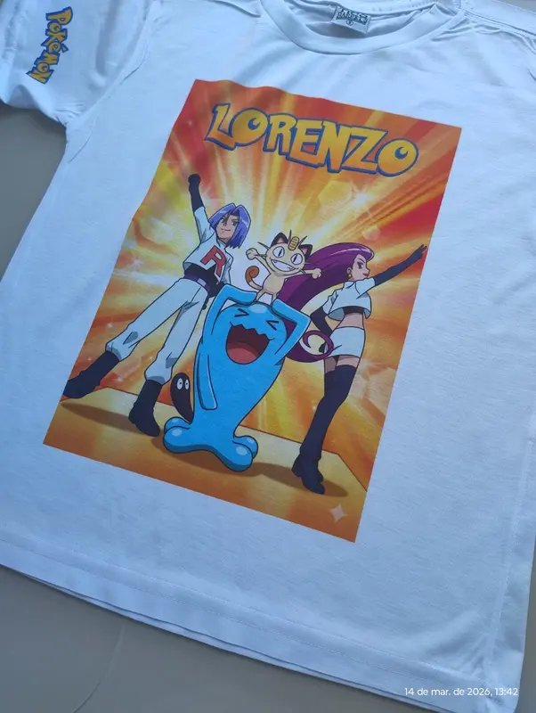 Camiseta infantil branca