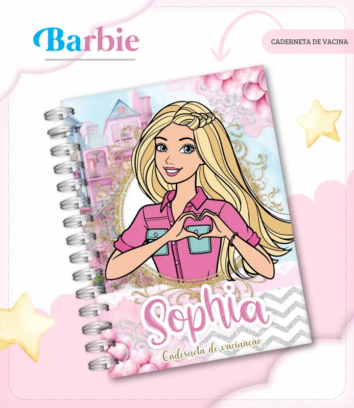 Caderneta de vacina - Barbie