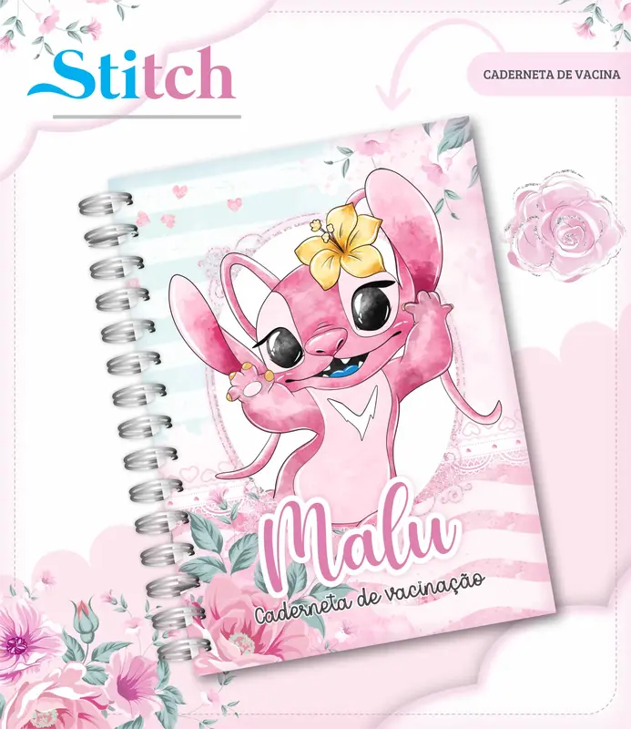 Caderneta de vacina - Stitch