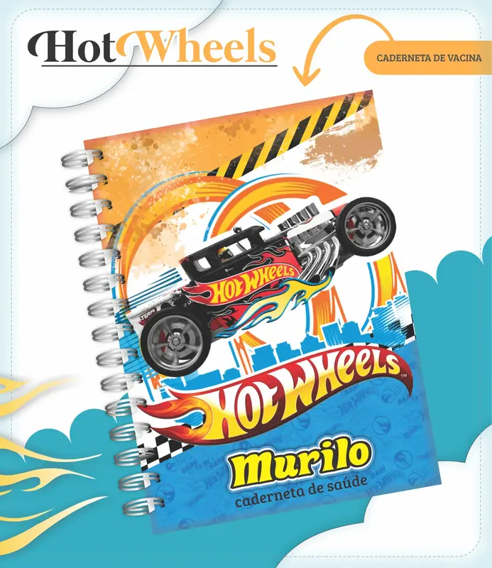 Caderneta de vacina - HotWheels