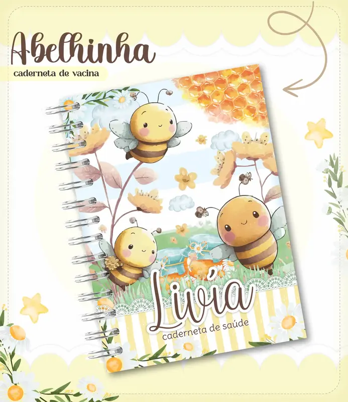 Caderneta de vacina - Abelhinha
