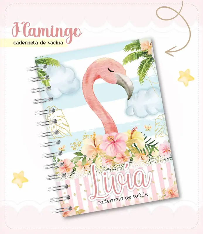Caderneta de vacina - Flamingo