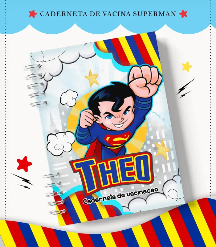 Caderneta de vacina - Superman
