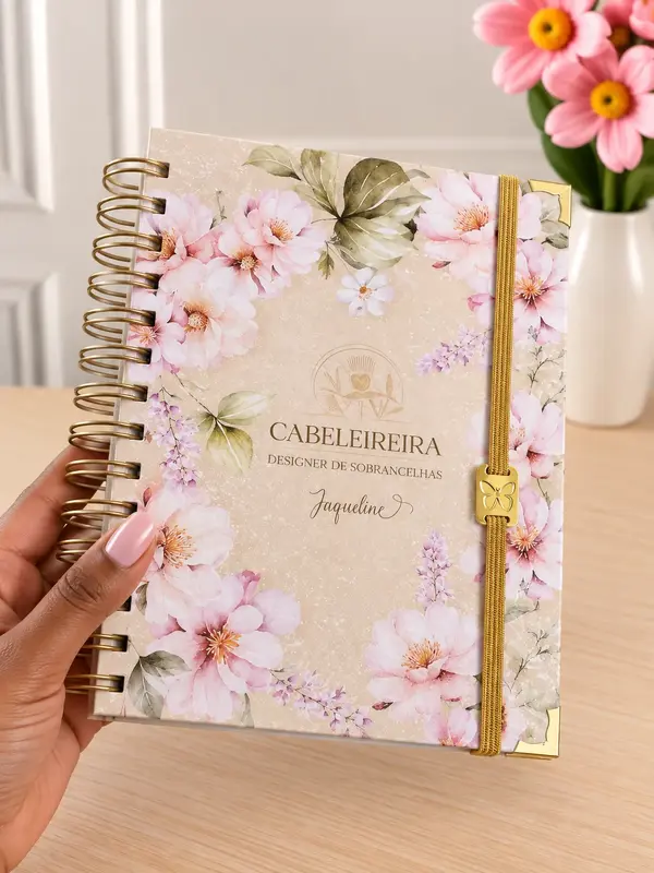 Agenda + porta caneta