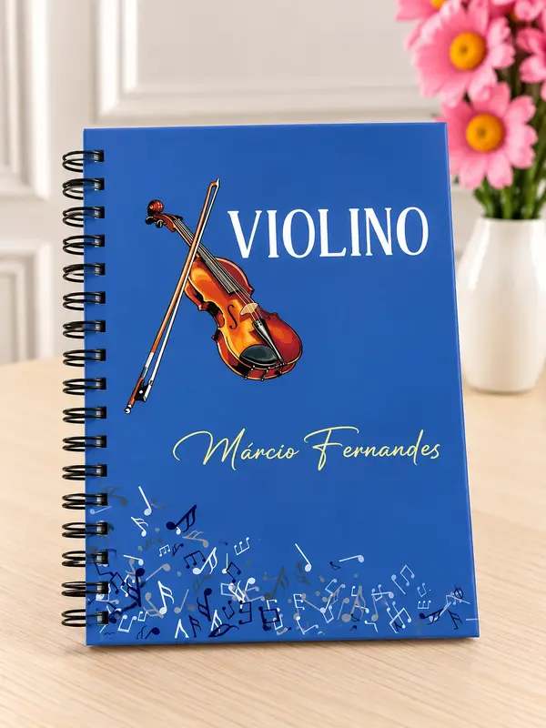Caderno Personalizado 100 Folhas - Instrumentos