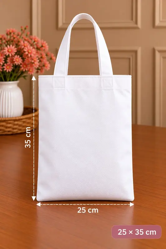 Sacola ecobag oxford branca 25x35